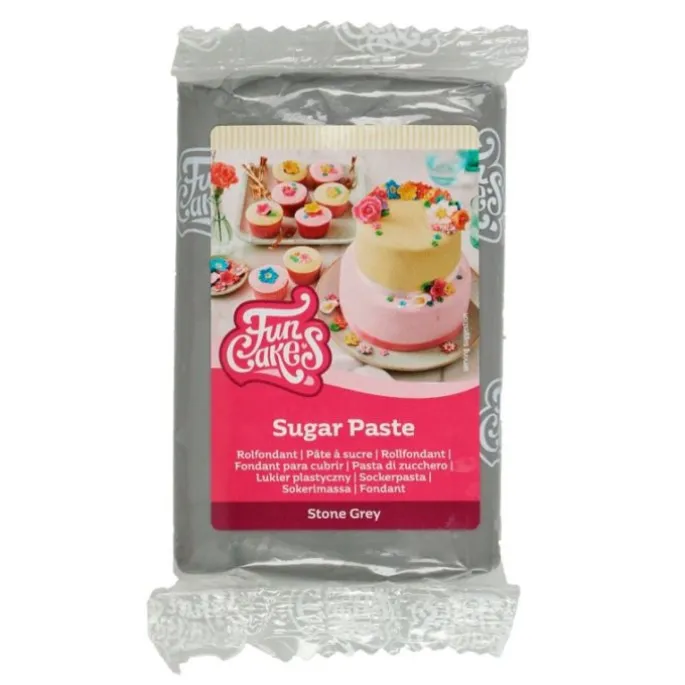 Fondant gris 250 g - Sin gluten - Funcakes