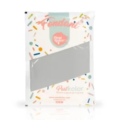 Fondant gris 1 kg - Sin gluten - Pastkolor