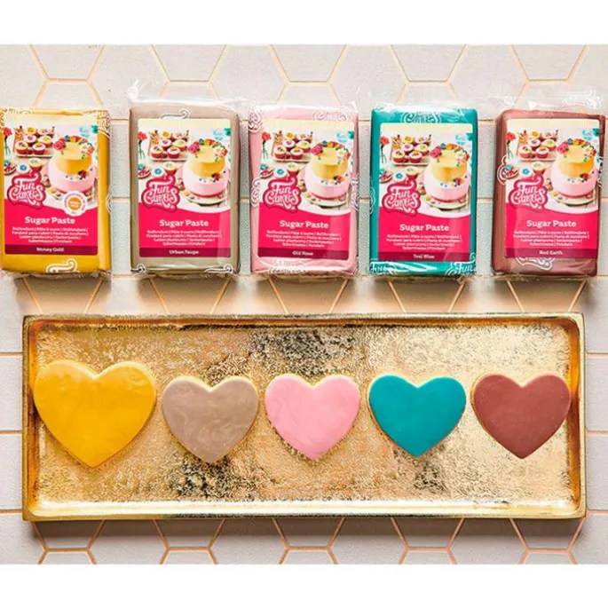 Fondant gris pardo 250 g - Sin gluten - Funcakes