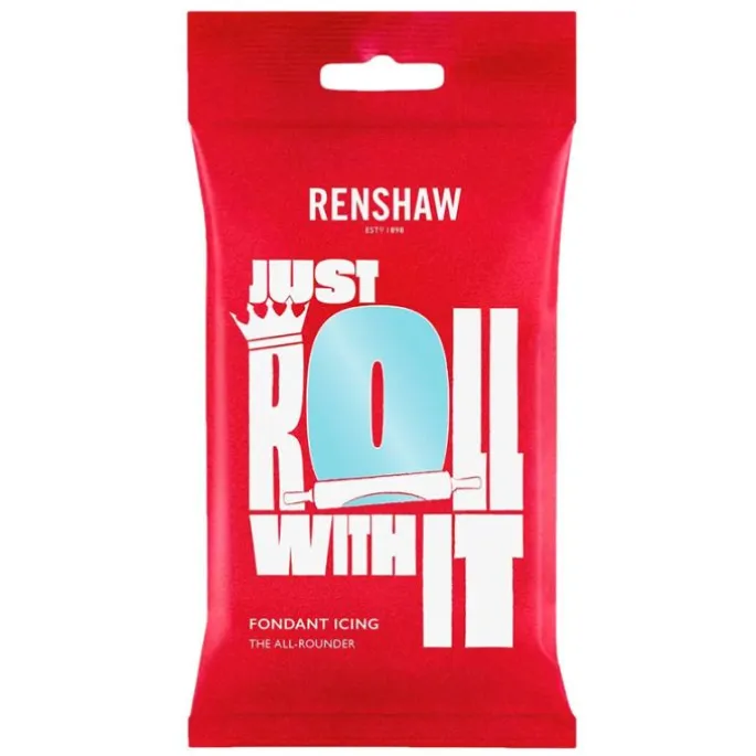 Fondant Icing azul huevo de pato 250 g - Renshaw