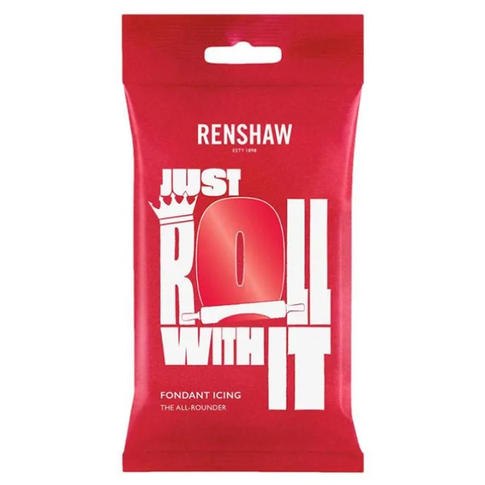 Fondant Icing rojo 250 g - Renshaw