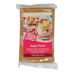 Fondant marrón osito de peluche 250 g - Sin gluten - Funcakes