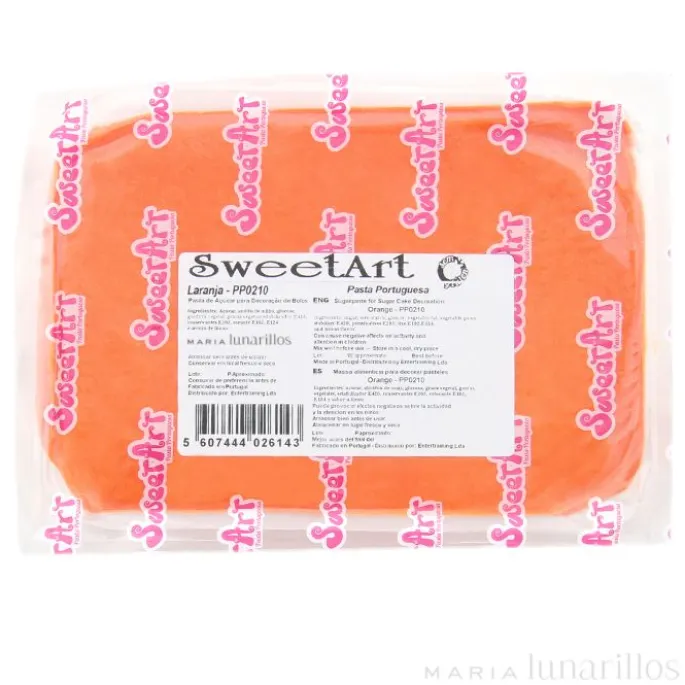 Fondant naranja 1 kg - Sin gluten - SweetArt