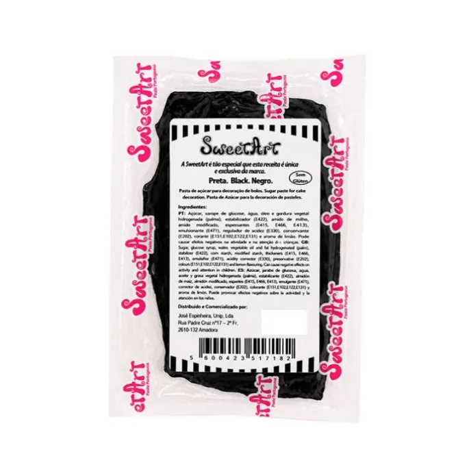 Fondant negro 100 g - Sin gluten - SweetArt