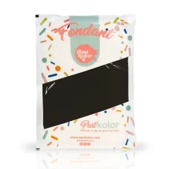 Fondant negro 1 kg - Sin gluten - Pastkolor