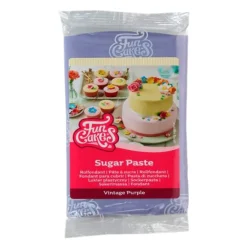 Fondant púrpura vintage 250 g - Sin gluten - Funcakes