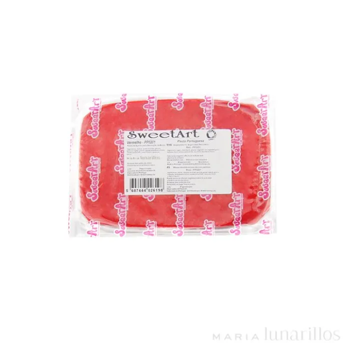 Fondant rojo 250 gr - Sin gluten - SweetArt