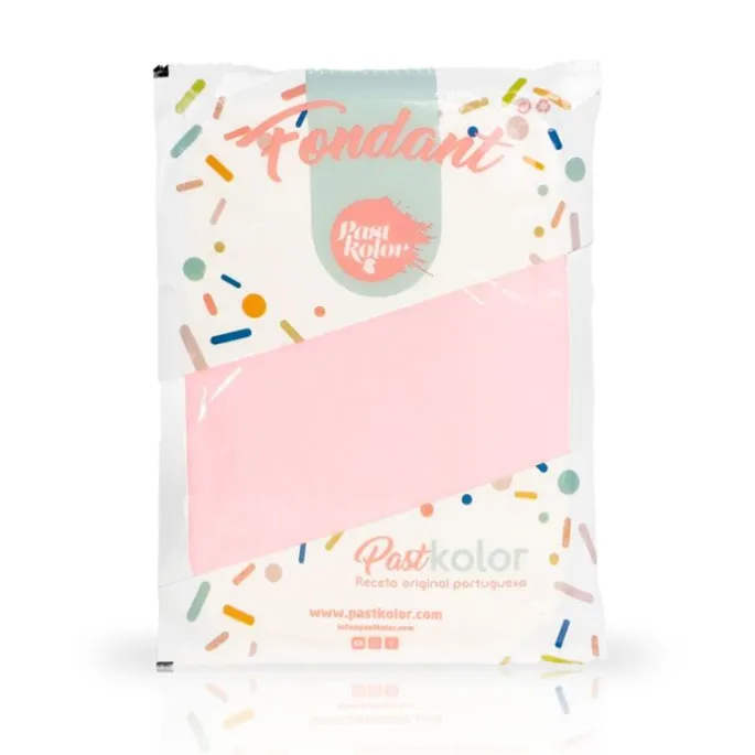 Fondant rosa bebé 1 kg - Sin gluten - Pastkolor
