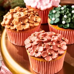 Fondant rosa con brillo 250 g - Sin gluten - Funcakes