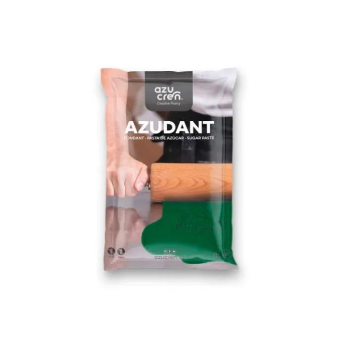 Fondant verde Azudant 250 g - Sin gluten - Azucren