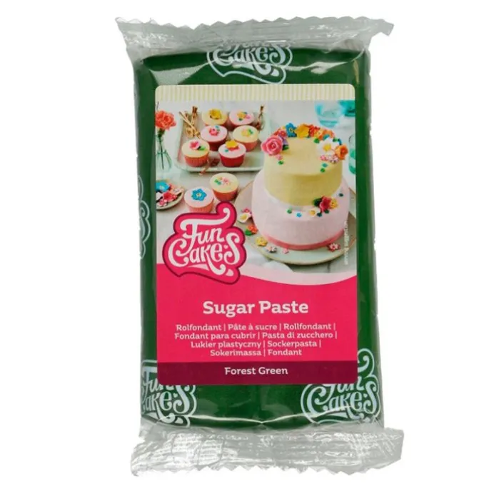 Fondant verde bosque 250 g - Sin gluten - Funcakes
