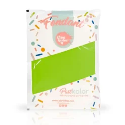 Fondant verde fluorescente 1 kg - Sin gluten - Pastkolor