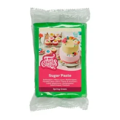 Fondant verde 250 g - Sin gluten - Funcakes