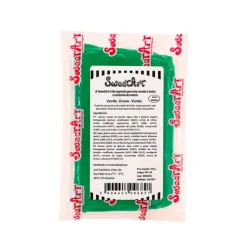 Fondant verde 100 g - Sin gluten - SweetArt