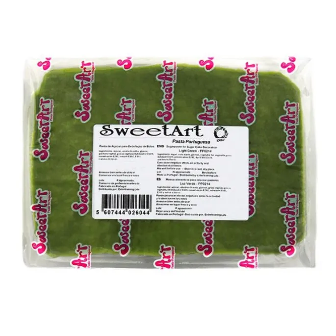 Fondant verde hoja 1 kg - Sin gluten - SweetArt