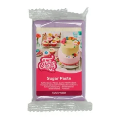 Fondant violeta claro 250 g - Sin gluten - Funcakes