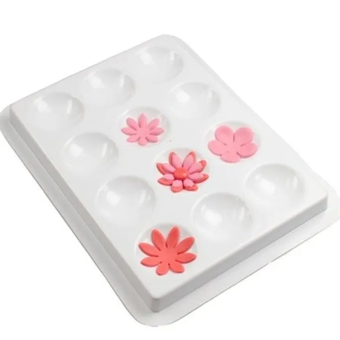 Formador de flores y paleta para mezclar colores con 12 cavidades - JEM