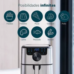 Freidora de aire sin aceite Aerofryer Deluxe 4,5 litros - Princess + REGALO accesorios