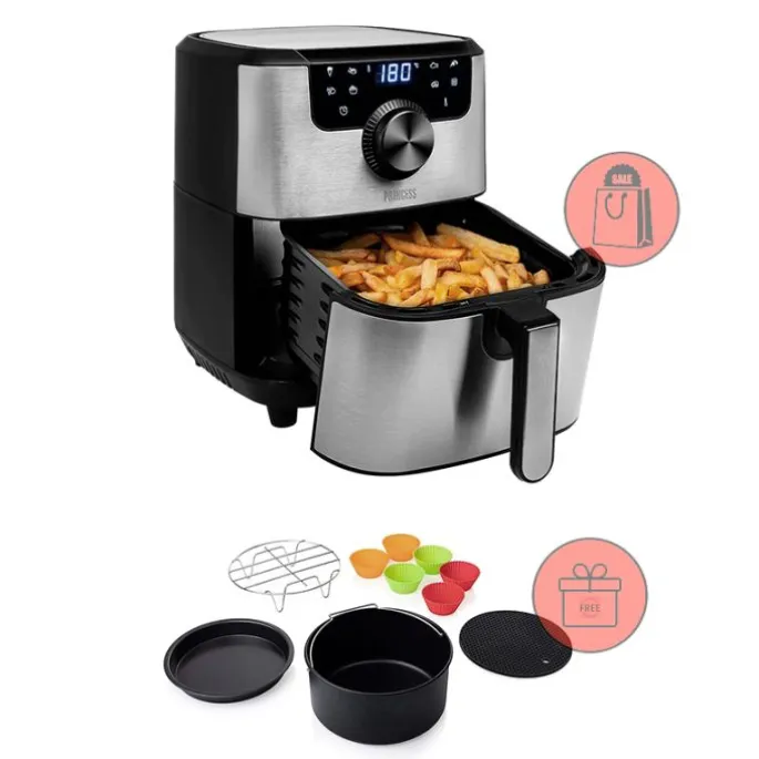 Freidora de aire sin aceite Aerofryer Deluxe 4,5 litros - Princess + REGALO accesorios