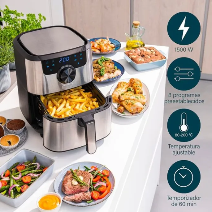 Freidora de aire sin aceite Aerofryer Deluxe 4,5 litros - Princess + REGALO accesorios