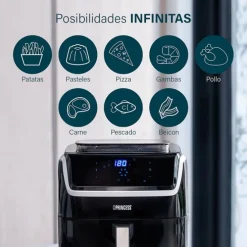 Freidora de aire sin aceite y vaporera 6,5 litros - Princess + REGALO cortador patatas tiras
