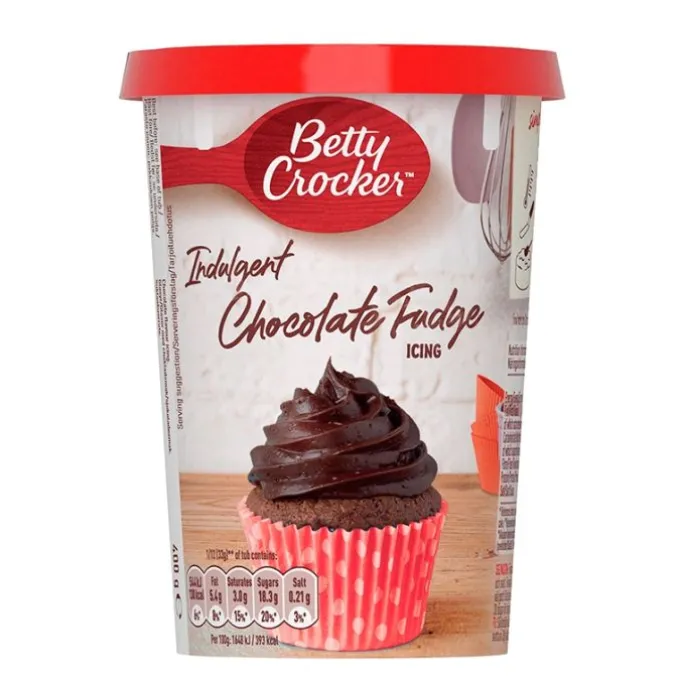 Frosting icing cremoso de chocolate 400 g - Sin gluten - Betty Crocker