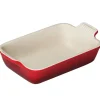 Fuente rectangular 32 cm Cereza - Cerámica de gres - Le Creuset