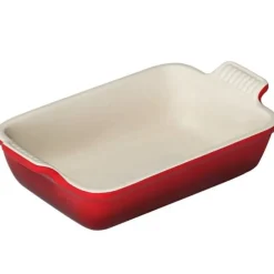 Fuente rectangular 32 cm Cereza - Cerámica de gres - Le Creuset