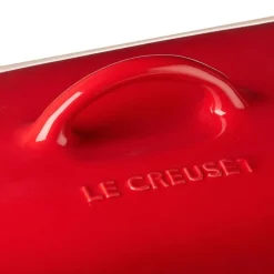 Fuente rectangular con tapa 30 cm Cereza - Cerámica de gres - Le Creuset