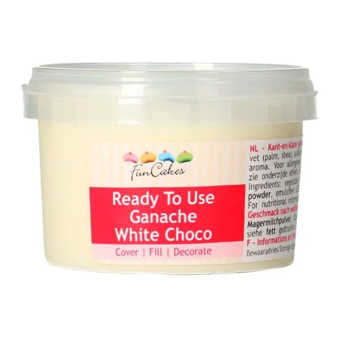 Ganache chocolate blanco 260 g - Funcakes