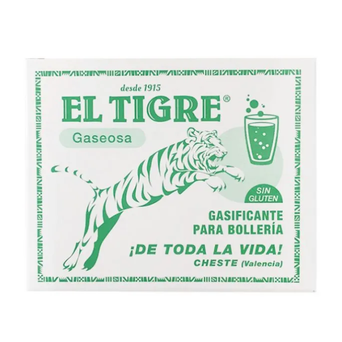 Gaseosillas o gasificante para repostería 8 sobres - Sin gluten - El Tigre