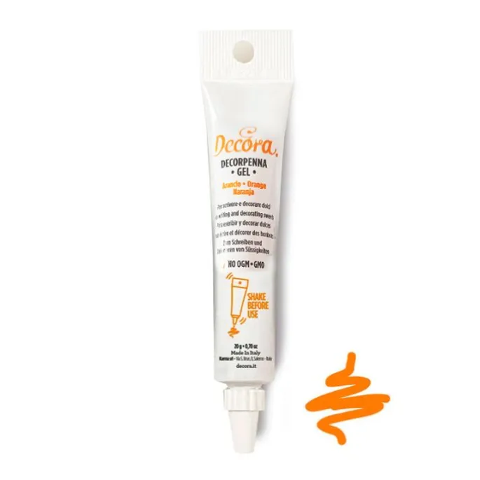 Gel decorativo naranja Decorpenna 20 g - Decora