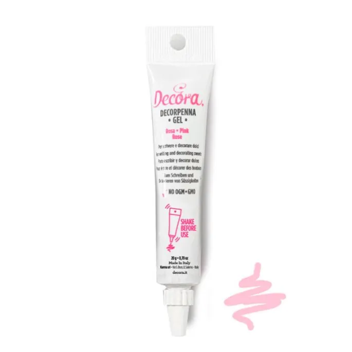 Gel decorativo rosa Decorpenna 20 g - Decora
