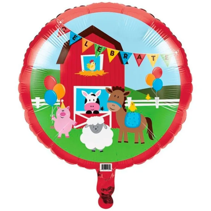 Globo de foil animales de la granja 45 cm - Creative Converting