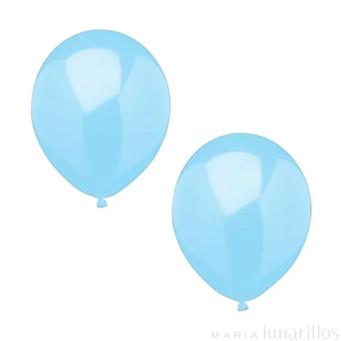Globos azul claro (10) - Papstar
