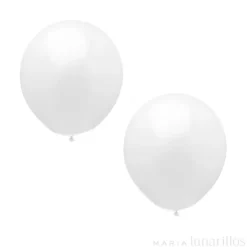 Globos blanco (10) - Papstar