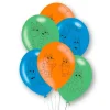 Globos Bluey azules, naranjas y verdes (6) - Amscan