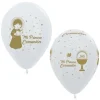 Globos Mi primera comunión blanco perlado y dorado (12) - Sempertex