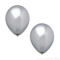 Globos plata (10) - Papstar