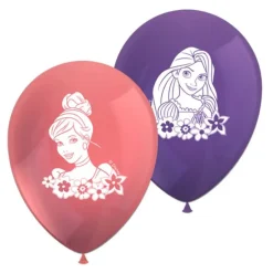 Globos Princesas Disney rosas y púrpuras (8) - Decorata Party