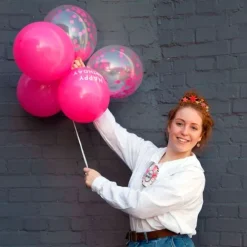 Globos rosas y de confeti Happy Birthday (5) - Talking Tables