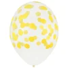 Globos transparentes confeti amarillo (5) - My Little Day