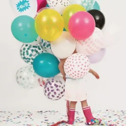 Globos transparentes confeti rosa (5) - My Little Day