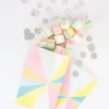 Globos transparentes confeti multicolor pastel (5) - My Little Day