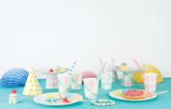Globos transparentes confeti multicolor pastel (5) - My Little Day