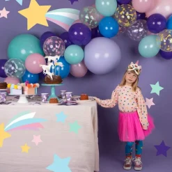 Globos transparentes estrellas colección unicornios (5) - My Little Day