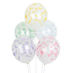 Globos transparentes estrellas colección unicornios (5) - My Little Day