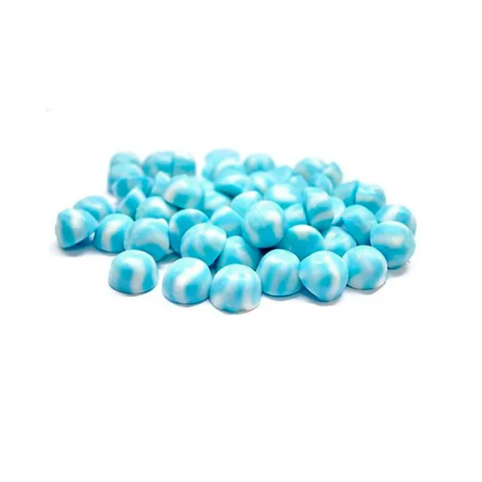 Gominolas de azúcar Besos Twist rayas azules y blancas (1 kg) - Sin gluten - Damel