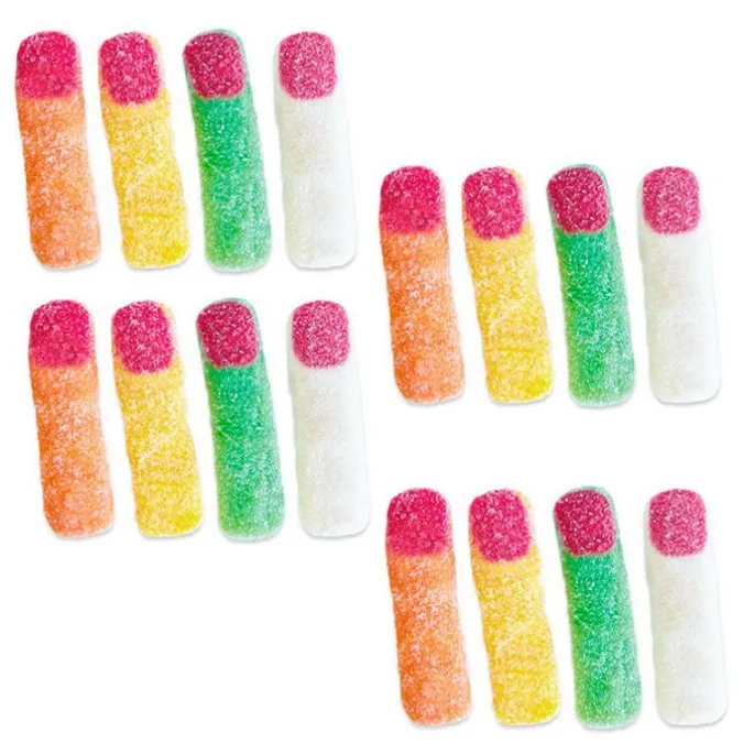 Gominolas de azúcar Dedos de colores pica (1 kg) - Sin gluten - Fini