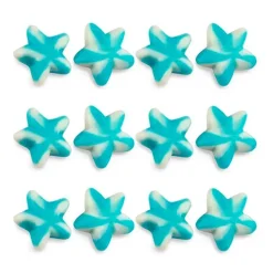 Gominolas de azúcar Estrellas Twist rayas azules y blancas (1 kg) - Sin gluten - Damel